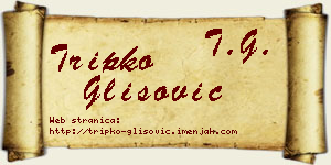 Tripko Glišović vizit kartica